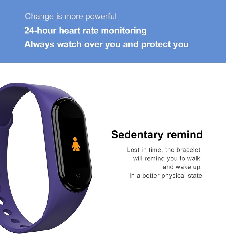 All-in-One Smart Fitness Watch – Step Counter, Heart Rate & BP Monitor